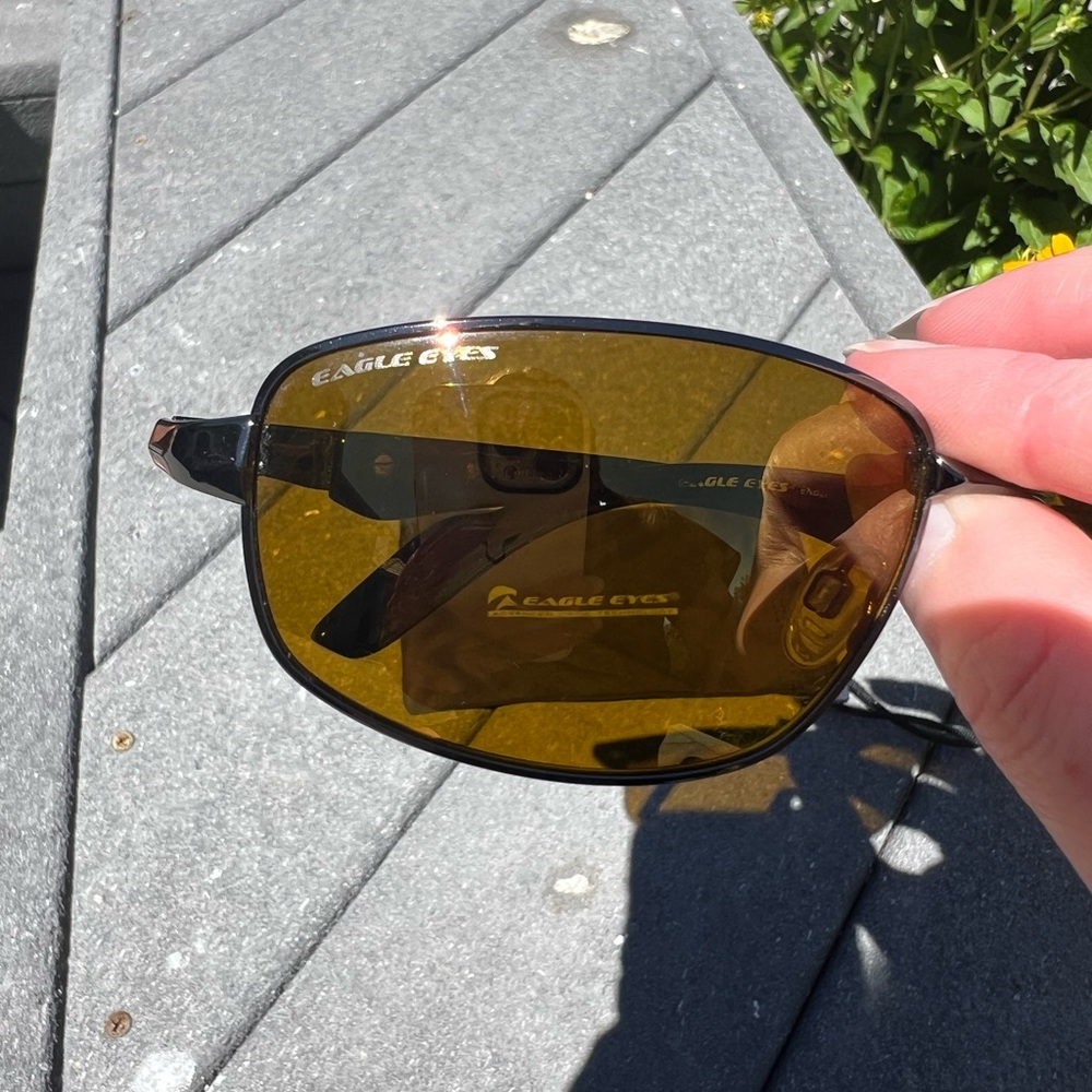 CLEARANCE Men’s Eagle Eyes Tinted Sunglasses with Cleaner and Case! - Picture 13 of 16